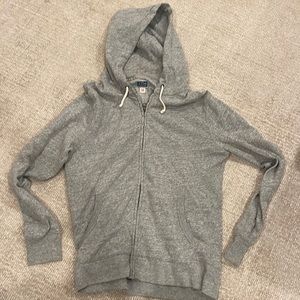 Mens jcrew zip up hoodie, size M